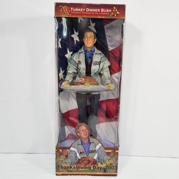 Turkey Dinner Bush Limited Edition 12" Collectible Doll - Picture 1 of 9
